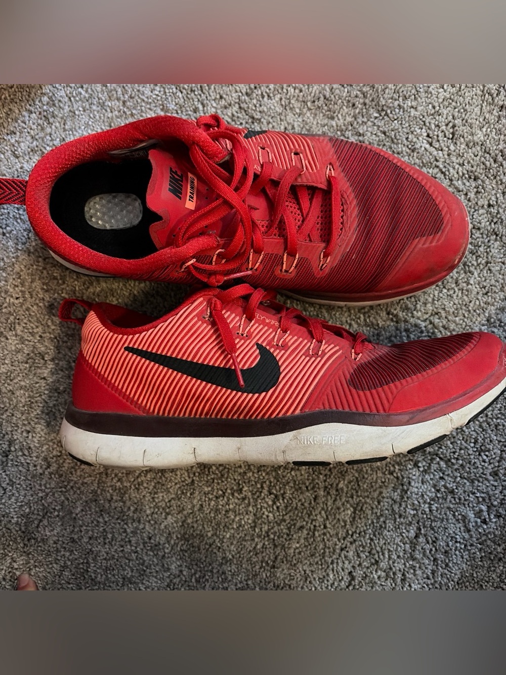 Nike men’s Red Athletic Shoes - Lightweight Comfort